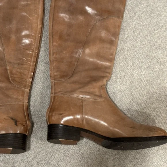 Saks Fifth Avenue 10022 Shoe Tan Leather Riding Boots
Size 36.5 - Picture 9 of 9
